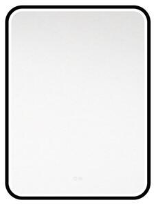 EBS Emilia Zrcadlo 60 x 80 cm s LED osvětlením a senzorem, černá rám EMILIAZ6080HLEDB