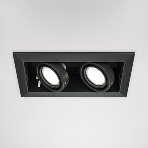 Maytoni Vestavné svítidlo METAL MODERN, 50W, d. 24,5 cm, 2xGU10 Barva: Černá