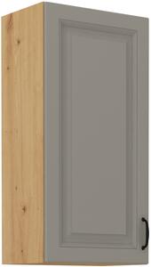 STL 40 cm skříňka horní jednodveřová STILO (výška 90 cm) Barevné provedení STILO: Dub Artisan / Jílově šedá