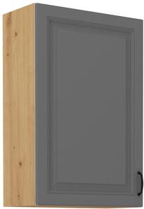 STL 60 cm skříňka horní jednodveřová STILO (výška 90 cm) Barevné provedení STILO: Dub Artisan / Prachově šedá
