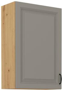 STL 60 cm skříňka horní jednodveřová STILO (výška 90 cm) Barevné provedení STILO: Dub Artisan / Jílově šedá