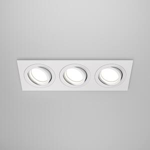 Maytoni Moderní vestavné svítidlo ATOM, 10W, d. 25,6 cm, 3xGU10 Barva: Bílá