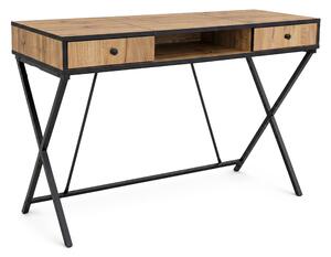 Ak furniture Psací stůl Crossline 120 cm černý/dub Craft