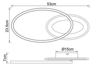 Globo 67264-24 - LED Přisazený lustr SILLA LED/24W/230V