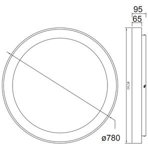 Mantra 8027 Niseko, hnědé stropní svítidlo LED 58W 3000K, průměr 78cm