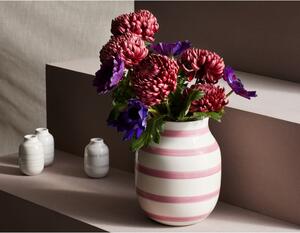 Bílo-růžová keramická váza Kähler Design Omaggio, výška 20 cm