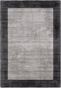 Nirmal Moderní kusový koberec Blade Border Charcoal Silver stříbrný Rozměr: 200x290 cm