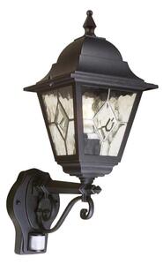 Elstead NR1-PIR-BLACK - Venkovní nástěnné svítidlo NORFOLK 1xE27/100W/230V IP43