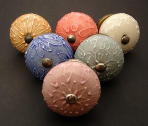 Keramická úchytka-Verona-melounová Barva kovu: zlatá