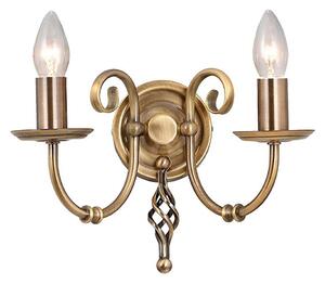 Elstead ART2-AGD-BRASS - Nástěnné svítidlo ARTISAN 2xE14/60W/230V zlatá
