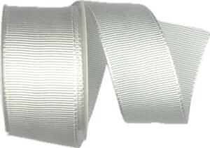 Stuha rypsová ELEGANCE WHITE bílá 40mm x 2m (11,- Kč/m)