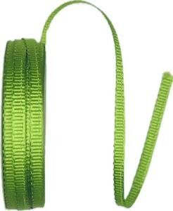 Stuha rypsová ELEGANCE APPLE GREEN hráškově zelená 6mm x 6m (3,50 Kč/m)