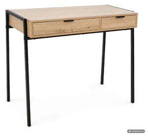 Ak furniture Psací stůl Zentia 100 cm černý/dub Artisan