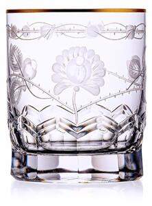 Bohemia Crystal Ručně broušené sklenice s rytinou na whisky a rum 320m