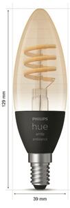 LED Stmívatelná žárovka Philips Hue WHITE AMBIANCE E14/4,6W/230V 2200-4500K