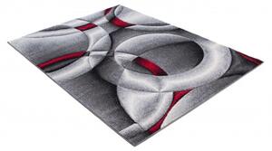 Makro Abra Kusový koberec SUMATRA J386A šedý červený Rozměr: 140x190 cm