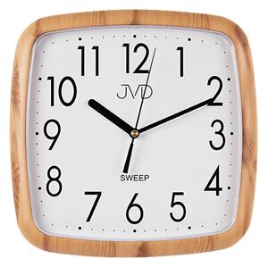 JVD Hranaté nástěnné hodiny JVD quartz H615.3 imitace dřeva - světlé