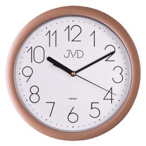 JVD Béžové netikající tiché nástěnné hodiny JVD HP612.24