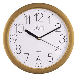 JVD Zlaté netikající tiché nástěnné hodiny JVD HP612.26