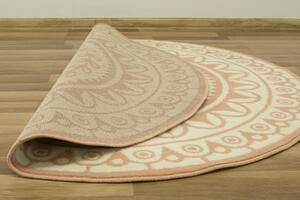 Balta Kulatý koberec LUNA 503786/95855 růžový krémový Rozměr: průměr 120 cm