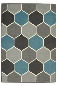 Kusový koberec LUNA 503833/95812 šedý modrý Rozměr: 140x200 cm