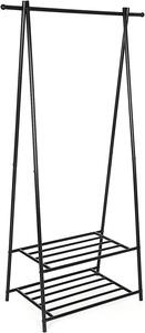 Vasagle Šatní tyč s věšákem na boty 87,5 x 155 x 41 cm