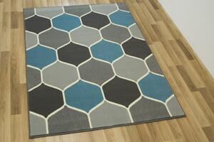 Kusový koberec LUNA 503833/95812 šedý / modrý Rozměr: 120x170 cm