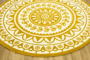 Balta Kulatý koberec LUNA 503786/89955 hořčicový žlutý Rozměr: průměr 120 cm