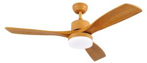 ZEVENTI - LED Stropní ventilátor MARE LED/24W/230V Wi-Fi Tuya dub + DO