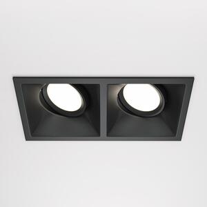 Maytoni Vestavné svítidlo DOT, 50W, d. 17,3 cm, 2xGU10 Barva: Černá