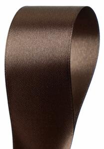 Serviteur Saténová stuha Dark Brown 4 cm - 25 m SRT144