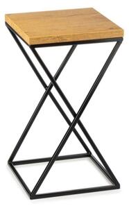 Stojan na květiny LOFT 40x24 cm černá/hnědá