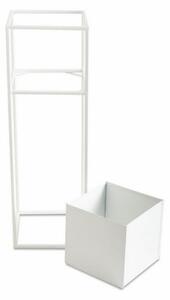 Stojan na květiny 70x24 cm bílá