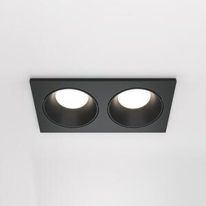 Maytoni Vestavné svítidlo ZOOM, 10W, d. 17 cm, 2xGU10, IP65 Barva: Černá