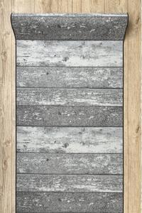 Balta Běhoun pogumovaný DESKY Dřevo šedý Šíře: 90 cm