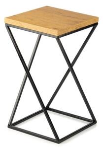 Stojan na květiny LOFT 40x24 cm černá/hnědá