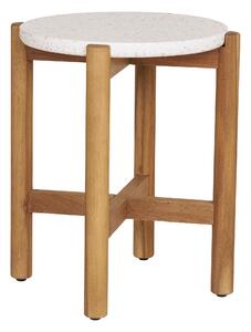 Příruční stolek Taleria 11 (přírodní + bílá)