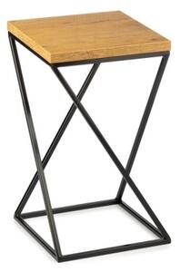 Stojan na květiny LOFT 40x24 cm černá/hnědá