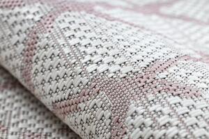Balta Kusový koberec Sisalový SION 22129 ecru / růžový Rozměr: 80x150 cm