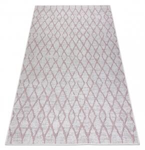 Balta Kusový koberec Sisalový SION 22129 ecru / růžový Rozměr: 120x170 cm