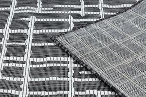 Balta Kusový koberec Sisalový SION 22144 Proužky černý / ecru Rozměr: 80x150 cm