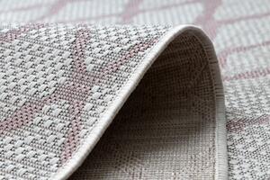 Balta Kusový koberec Sisalový SION 22129 ecru / růžový Rozměr: 80x150 cm