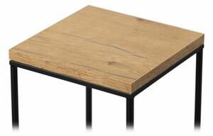 Stojan na květiny BASICLOFT 80x24 černá/hnědá