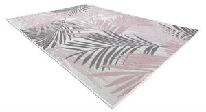 Balta Kusový koberec Sisalový SION 2837 Listy palmy ecru / růžový Rozměr: 120x170 cm