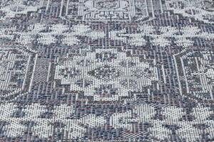 Balta Kusový koberec Sisalový SION 2832 Klasický modrý / růžový / ecru Rozměr: 80x150 cm