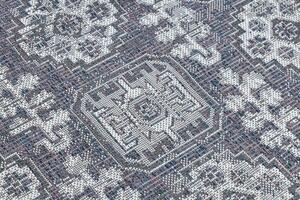Balta Kusový koberec Sisalový SION 2832 Klasický modrý / růžový / ecru Rozměr: 140x190 cm