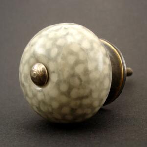 Keramická úchytka -Grošovaná Barva kovu: stříbrná