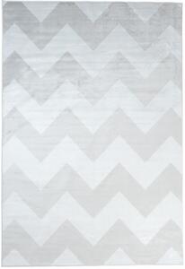 Makro Abra Moderní kusový koberec Isphahan 84271/299 CikCak stříbrný Rozměr: 80x150 cm