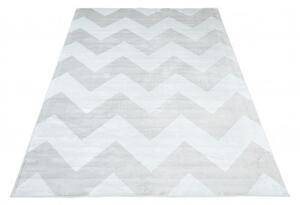Makro Abra Moderní kusový koberec Isphahan 84271/299 CikCak stříbrný Rozměr: 160x230 cm