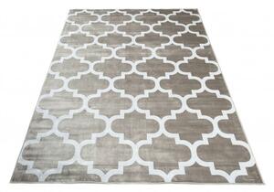 Makro Abra Moderní kusový koberec Isphahan 84270/609 šedý krémový Rozměr: 80x150 cm